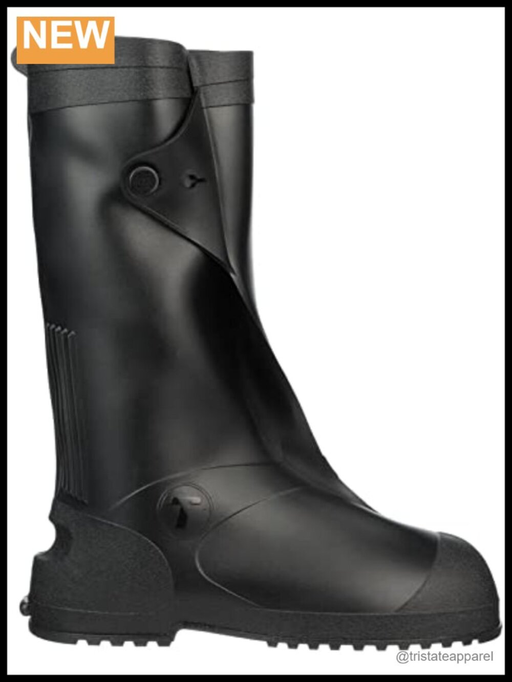 Waterproof Overshoe Work Boot 15 Inch Plain Toe PVC Rain Footwear